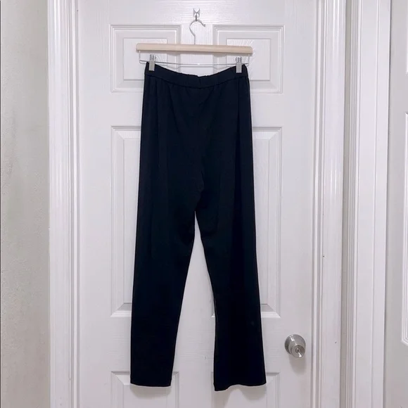 NWT Eileen Fisher Stretch Jersey Knit Pleated Straight Pant - Picture 7 of 8